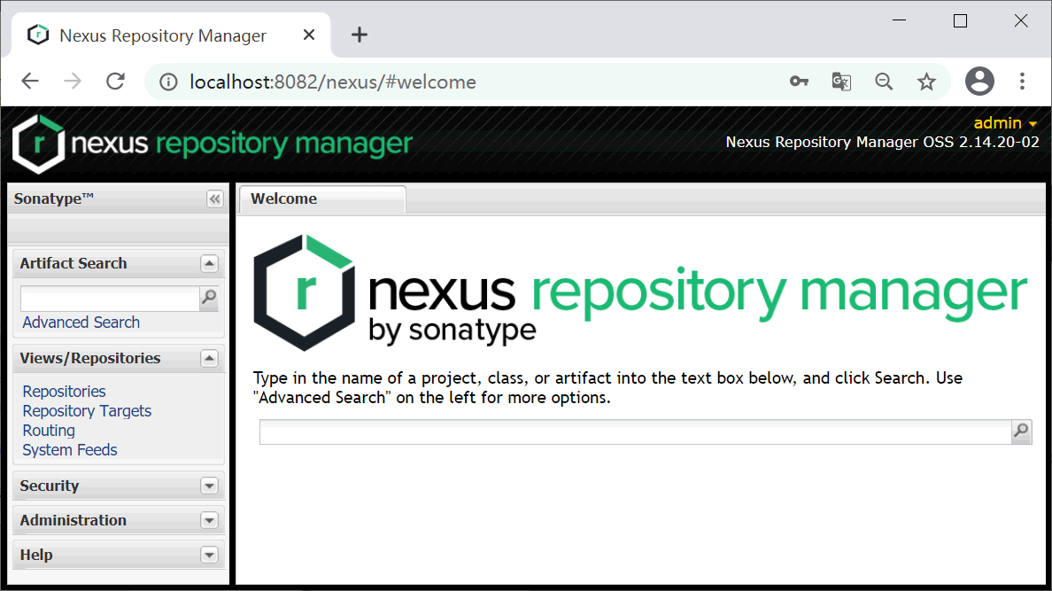 Nexus 登录成功