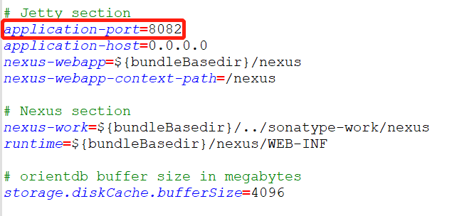 修改 Nexus 端口